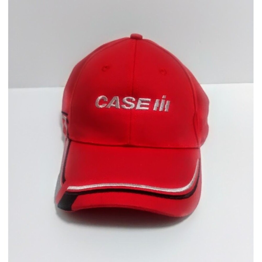 LEGEND HATS CASE IH AGRICULTURE EMBROIDERED STRAP BACK HAT RED